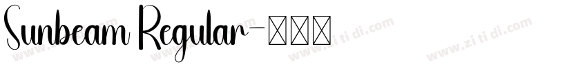 Sunbeam Regular字体转换
